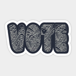 The Great Wave off Elections Sticker